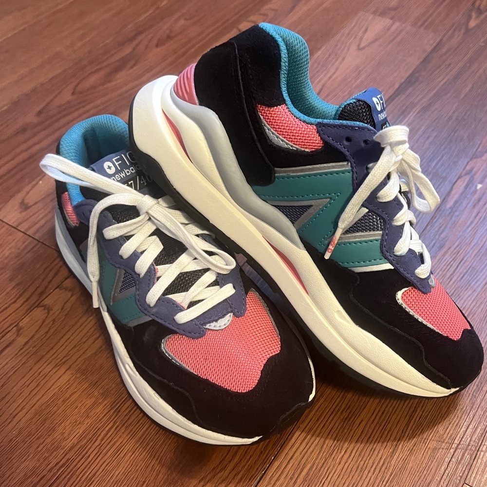 FIGS New Balance 5740 Cactus/ Desert Rose Sneakers